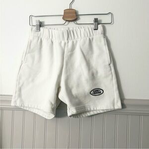 PacSun Land Rover Kids Boys XL Size 12 White Fleece Sweat Shorts